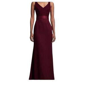 NWT White by Vera Wang Formal Red/Burgundy Gown in Sz 0